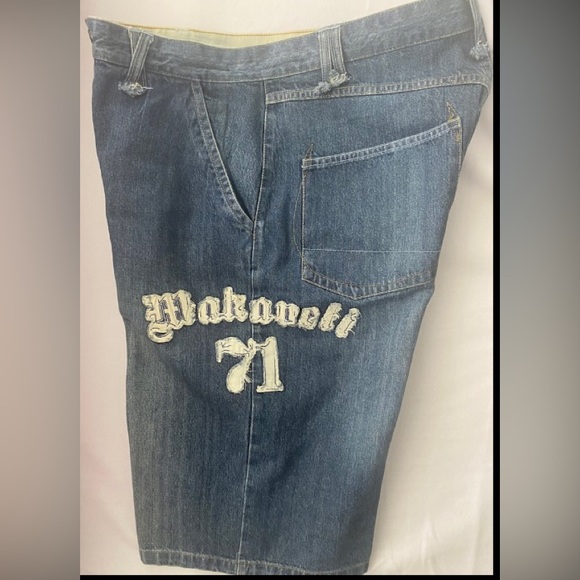 Rare VTG Makavelli 71 Blue Jean Shorts Tupac Shaker